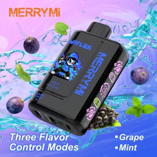 MerryMI 24000 Wiflux Grape/Mint e-cigarette