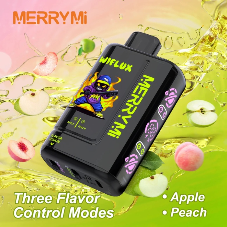 Buy MerryMI 24000 Wiflux Apple/Peach e-cigarette