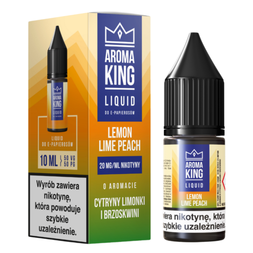 Aroma King Liquid 10ml 20mg Lemon Lime Peach NEW