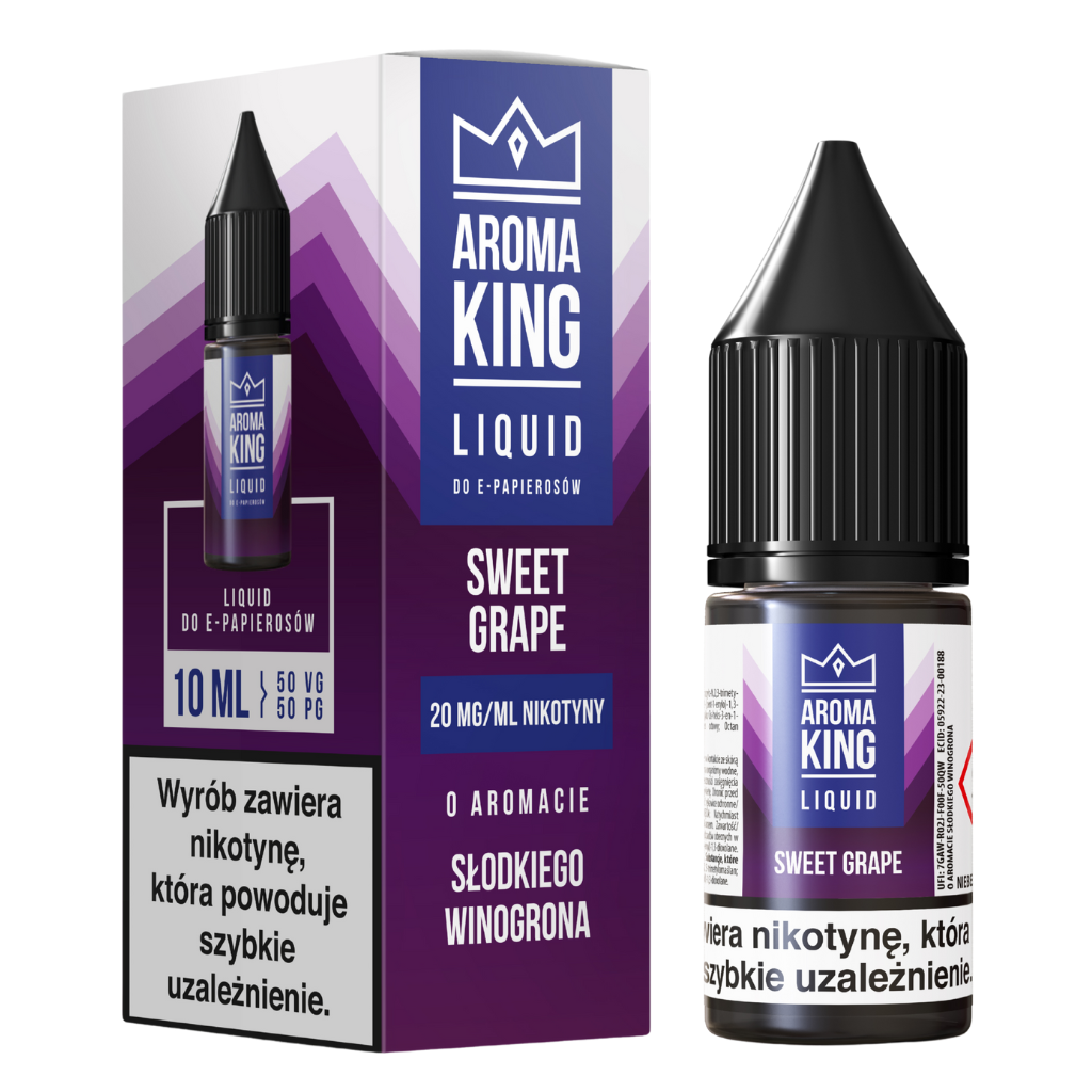 Aroma King Liquid 10ml 20mg Sweet Grape NEW