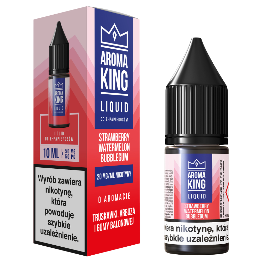 Aroma King Liquid 10ml 20mg Watermelon Strawberry Bubble Gum