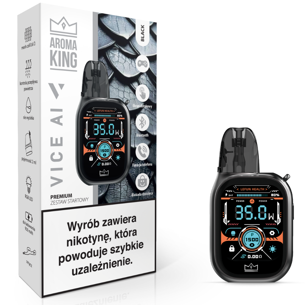 Aroma King VICE AI POD + Bateria 950mAh Black&Gunmetal