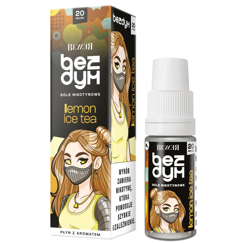 Bezzer Bezdym Liquid Nikotynowy 10ml 20mg Lemon Ice Tea