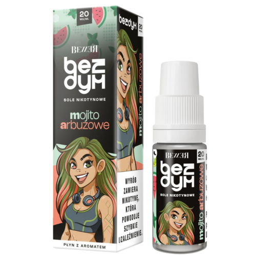 Bezzer Bezdym Liquid Nikotynowy 10ml 20mg Mojito Arbuzowe