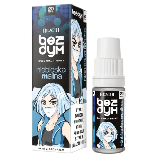 Bezzer Bezdym Liquid Nikotynowy 10ml 20mg Niebieska Malina