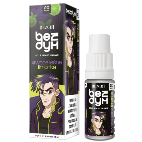 Bezzer Bezdym Liquid Nikotynowy 10ml Owoce Leśne Limonka