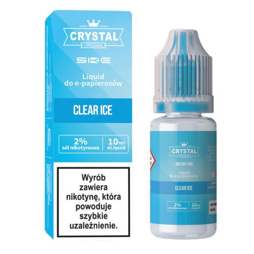 CRYSTAL Liquid Nikotynowy 10ml 20mg Clear Ice