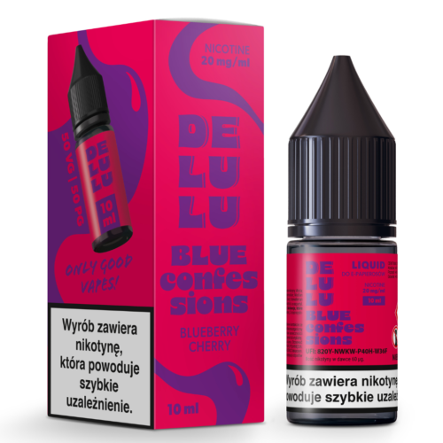 DELULU Liquid 10ml 20mg Blue Confession Blueberry Cherry