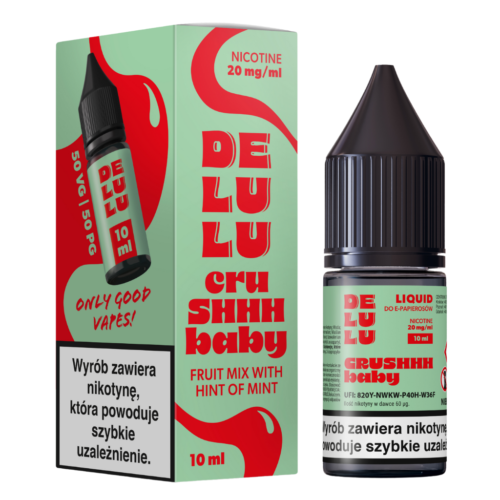 Delulu LIQUID 10ml 20mg Crushhh Baby Fruit Mix with Mint