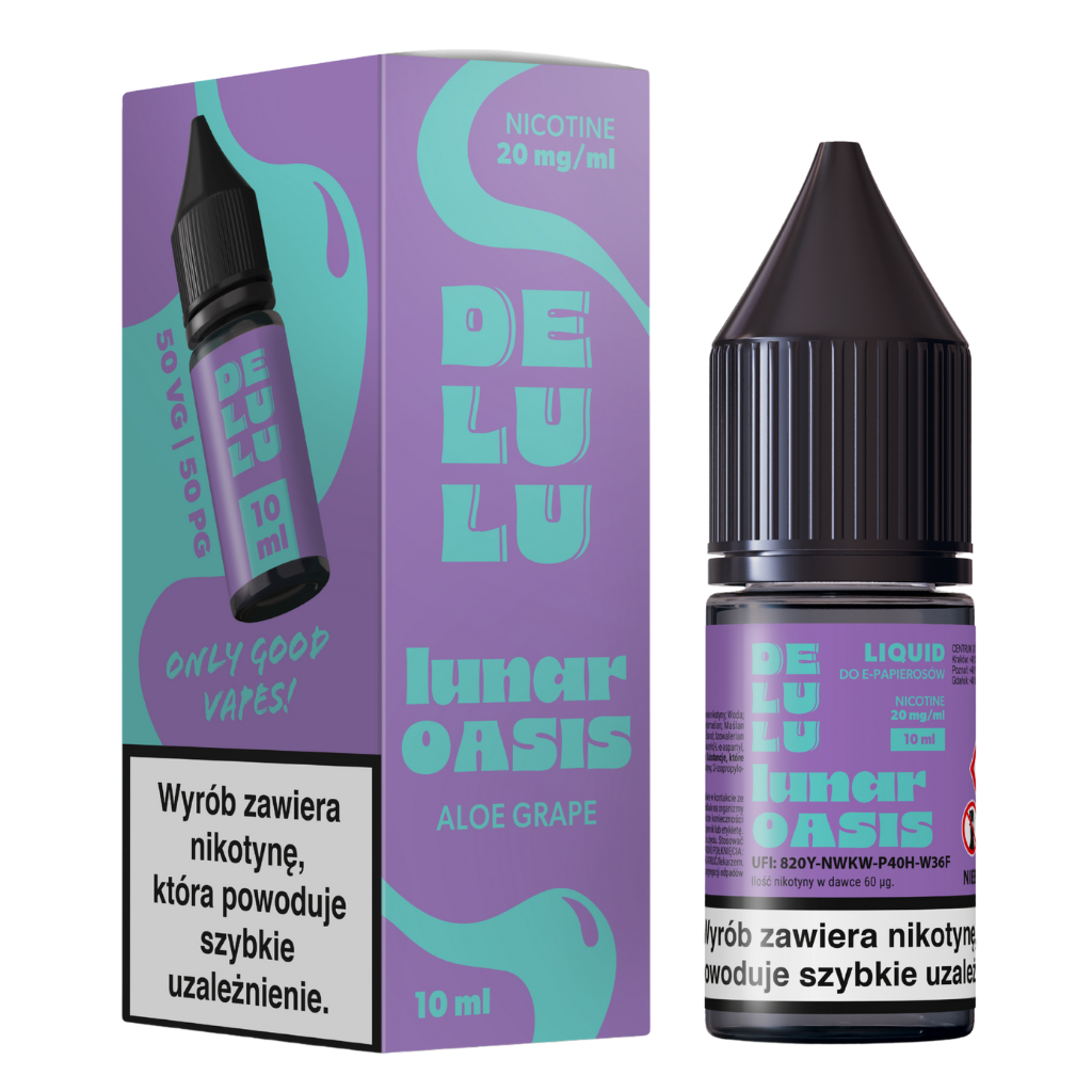 Delulu LIQUID 10ml 20mg Lunar Oasis Aloe Grape