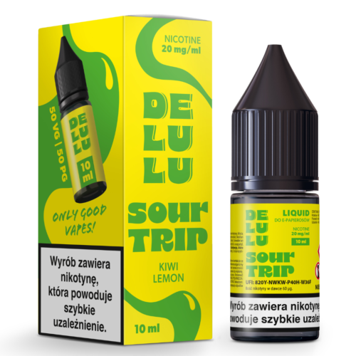 DELULU Liquid 10ml 20mg Sour Trip Kiwi Lemon
