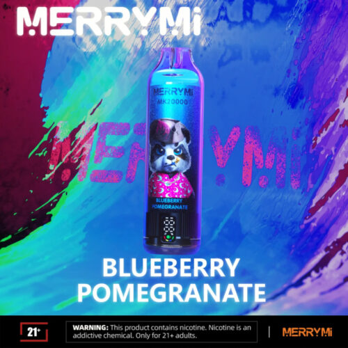 E-Papierosy MerryMi Mk 20 000 buchów o smaku Blueberry Pomegranate
