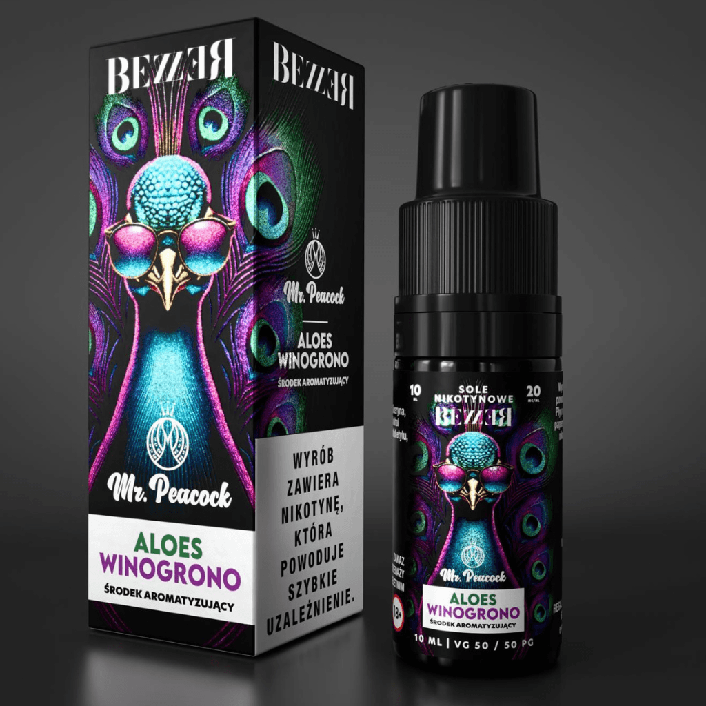 Liquid Bezzer Mr. Peacock 10ml 20mg Salt Aloes Winogrono