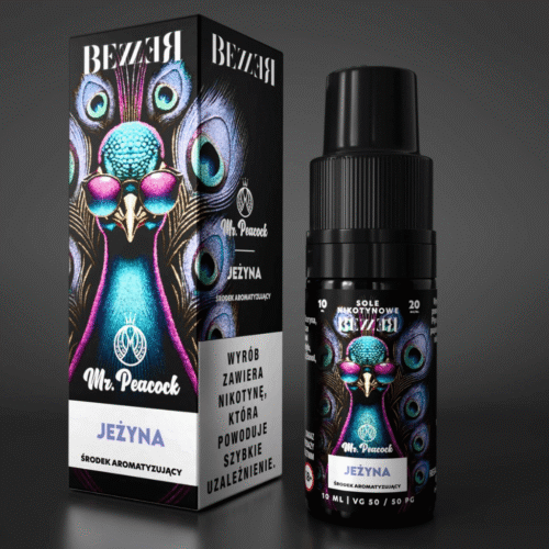 Liquid Bezzer Mr. Peacock 10ml 20mg Salt Jeżyna