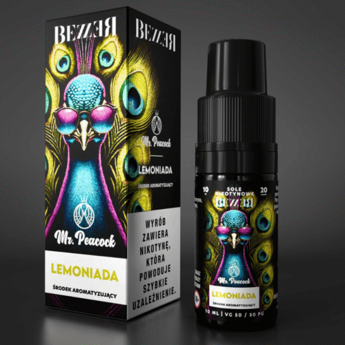 Liquid Bezzer Mr. Peacock 10ml 20mg Salt Lemoniada