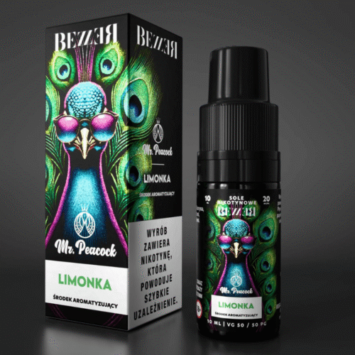 Liquid Bezzer Mr. Peacock 10ml 20mg Salt Limonka
