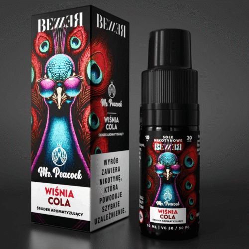Liquid Bezzer Mr. Peacock 10ml 20mg Salt Wiśnia Cola