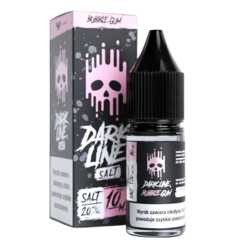 Liquid Dark Line Salt 10ml Single 20mg Bubblegum