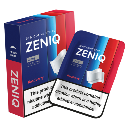 Paski Nikotynowe ZENIQ 2mg Raspberry 20sztuk