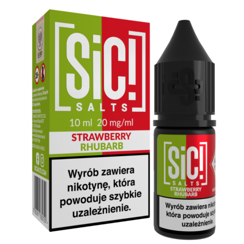 SiC! Salts Liquid 10ml 20mg Strawberry Rhubarb - eVapes