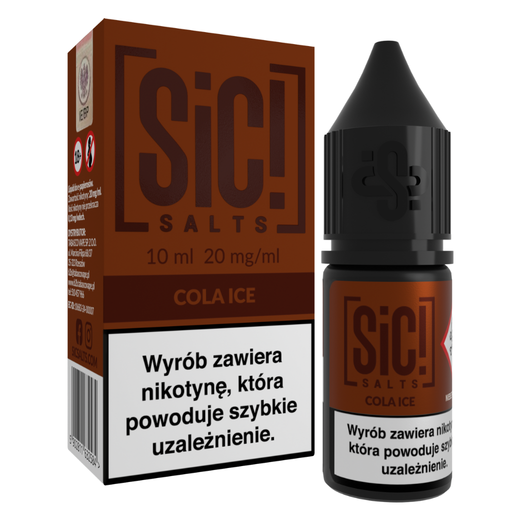 SiC! Salts Liquid Nikotynowy 10ml 20mg Cola Ice