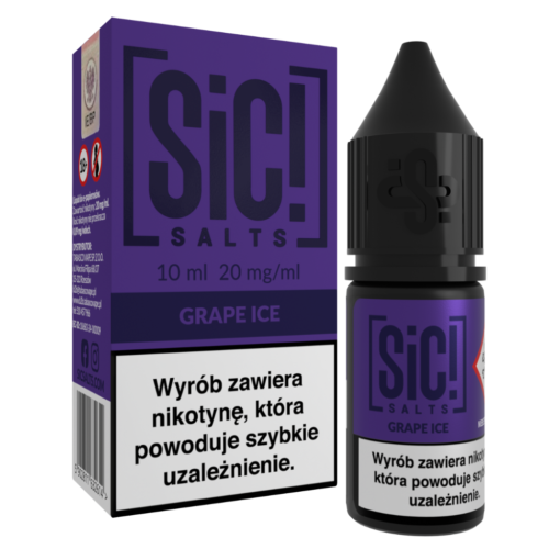 SiC! Salts Liquid Nikotynowy 10ml 20mg Grape Ice