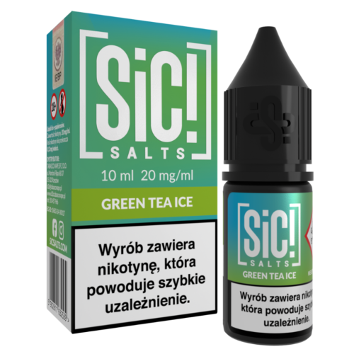 SiC! Salts Liquid Nikotynowy 10ml 20mg Green Tea Ice