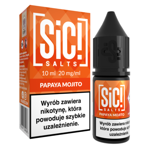 SiC! Salts Liquid Nikotynowy 10ml 20mg Papaya Mojito