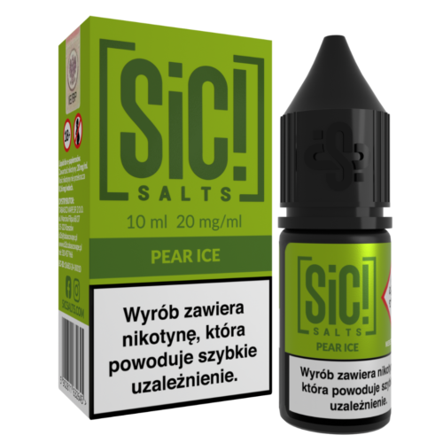 SiC! Salts Liquid Nikotynowy 10ml 20mg Pear Ice
