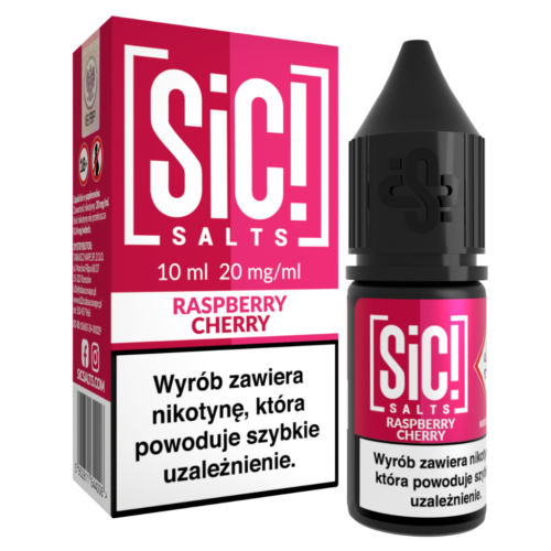 SiC! Salts Liquid Nikotynowy 10ml 20mg Raspberry Cherry