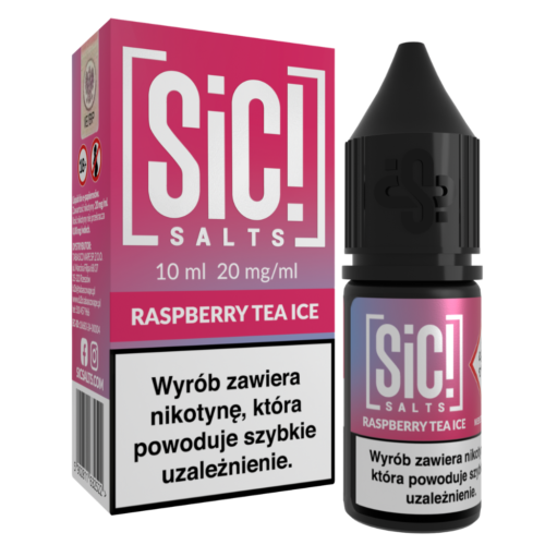 SiC! Salts Liquid Nikotynowy 10ml 20mg Raspberry Tea Ice
