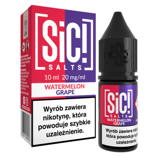 SiC! Salts Liquid Nikotynowy 10ml 20mg Watermelon Grape