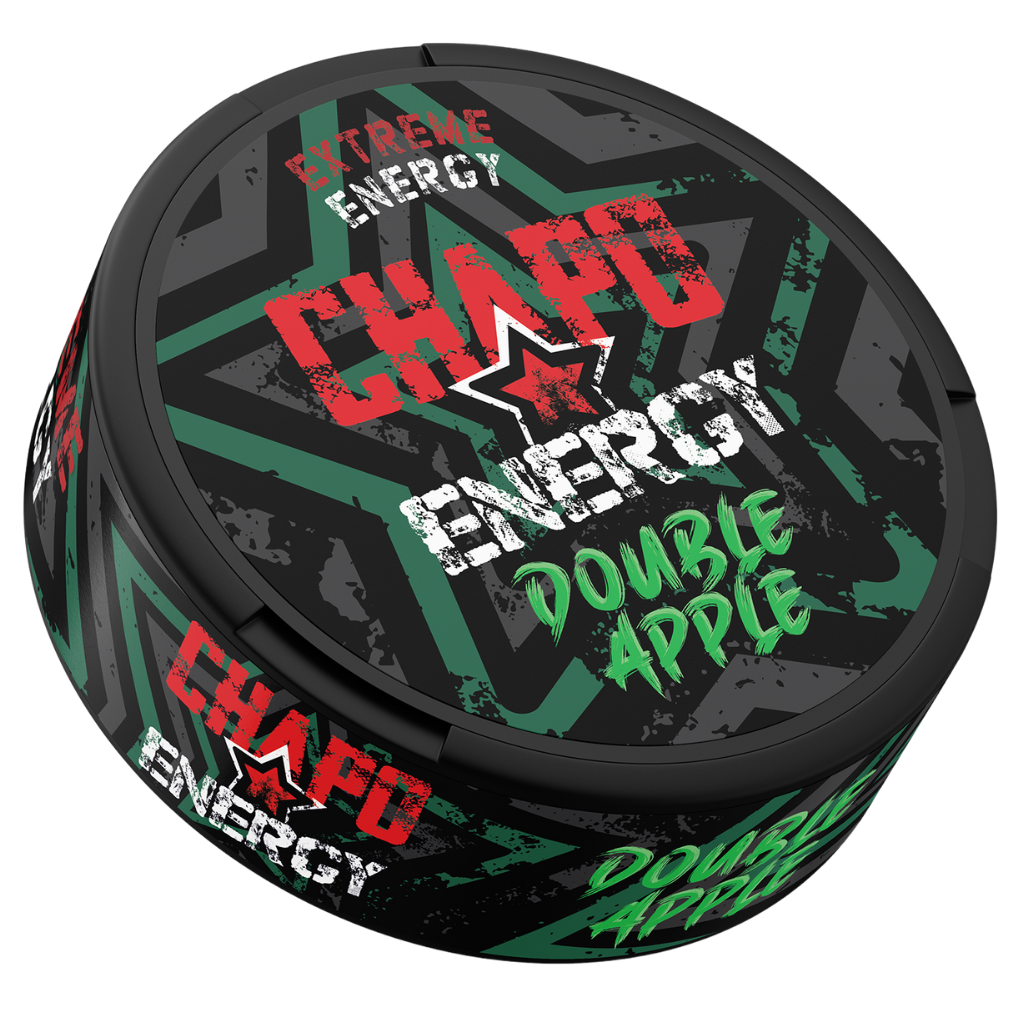 Snus CHAPO ENERGY 75mg Caffeine Double Apple
