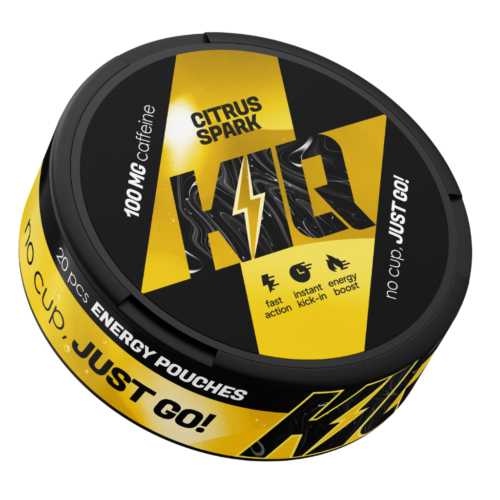 SNUS KIQ ENERGY 100mg Caffeine Citrus Spark