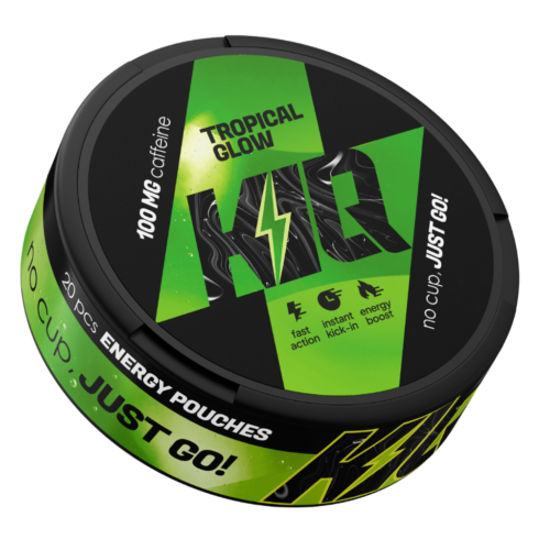 SNUS KIQ ENERGY 100mg Caffeine Tropical Glow