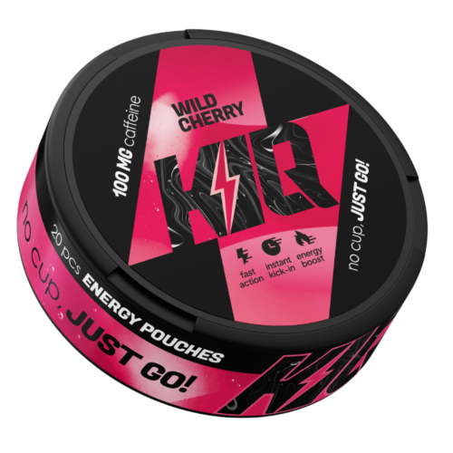 SNUS KIQ ENERGY 100mg Caffeine Wild Cherry