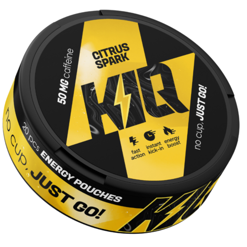 Snus KIQ ENERGY 50mg Caffeine Citrus Spark