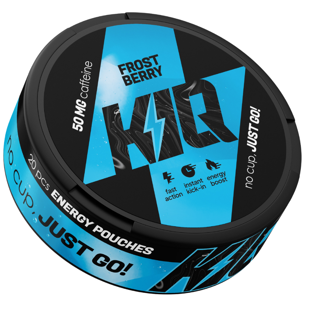 Snus KIQ ENERGY 50mg Caffeine Frost Berry