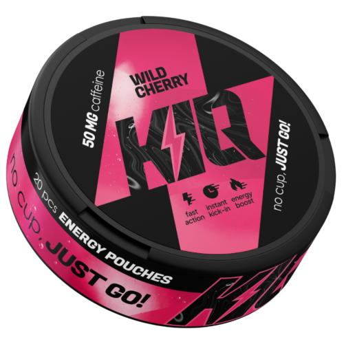 Snus KIQ ENERGY 50mg Caffeine Wild Cherry