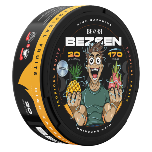 SNUS Kofeinowy BEZZER 170mg Caffeine Tropical Fruits