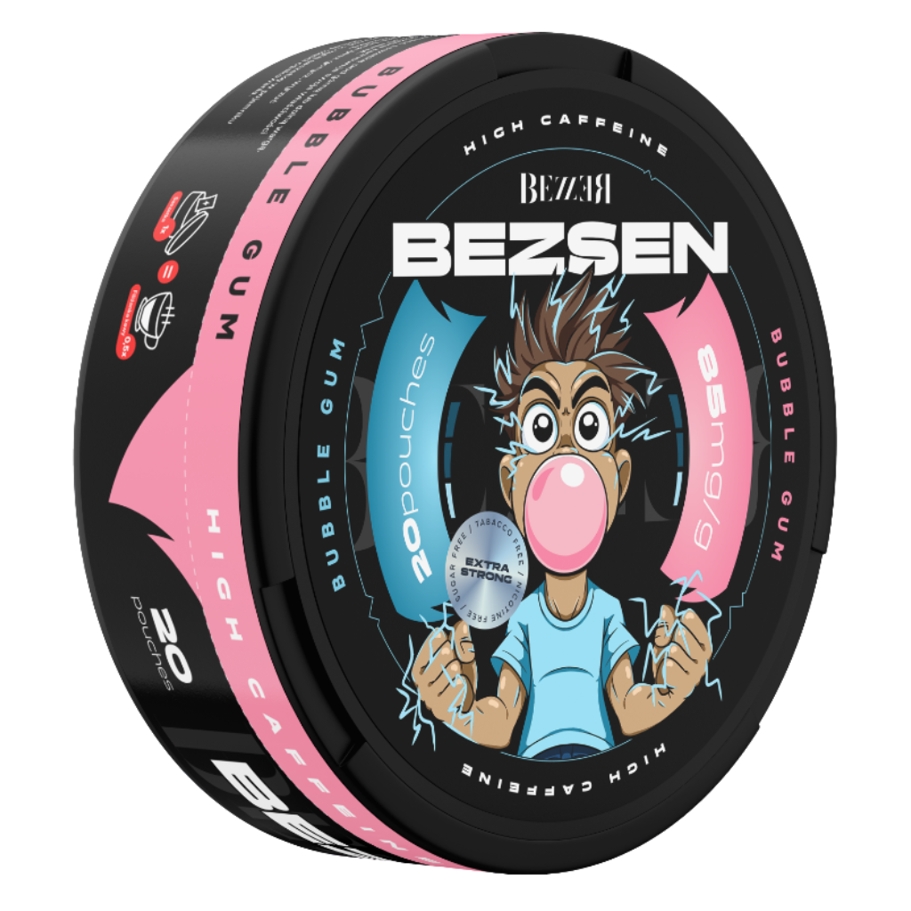 SNUS Kofeinowy BEZZER 85mg Caffeine Bubble Gum