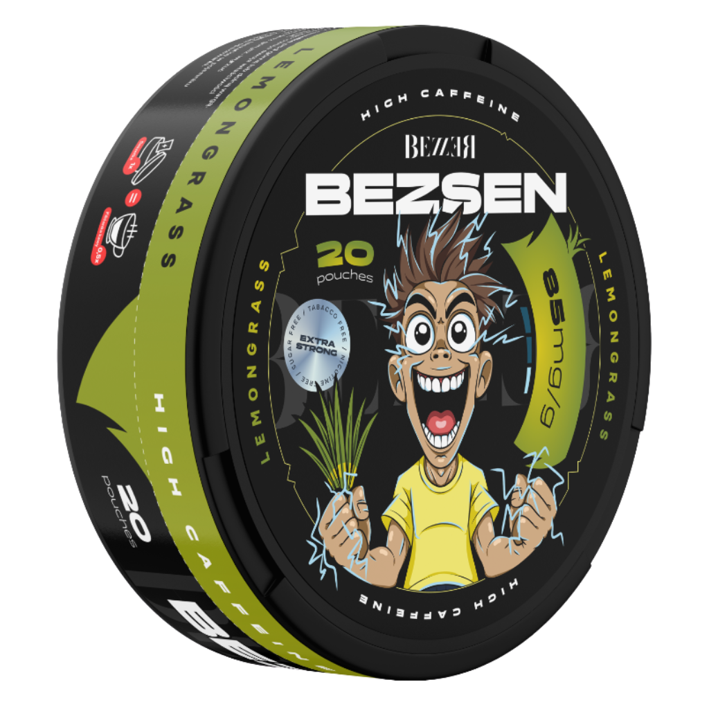 SNUS Kofeinowy BEZZER 85mg Caffeine Lemongrass