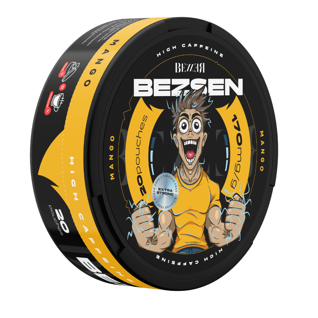 SNUS z kofeiną BEZZER BEZSEN 170mg Caffeine Mango