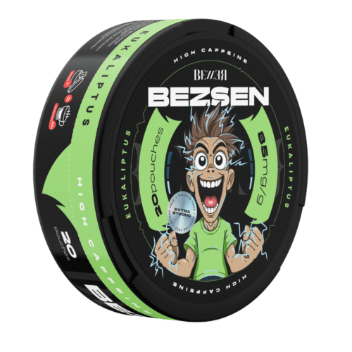 SNUS z kofeiną BEZZER BEZSEN 85mg Caffeine Eukaliptus