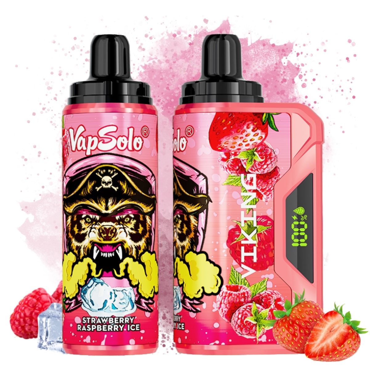 VapSolo Strawberry Raspberry Ice Flavor