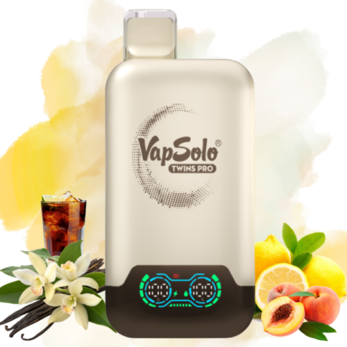 Vapsolo Twins Pro 50000 Vanilla Cola & Lemon Peach Flavor