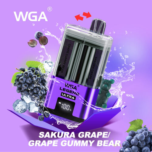 WGA VAPE SAKURA GRAPE-GRAPE GUMMY BEAR 30K PUFFS