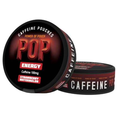 Woreczki Pop Energy 100mg Kofeiny Strawberry Watermelon