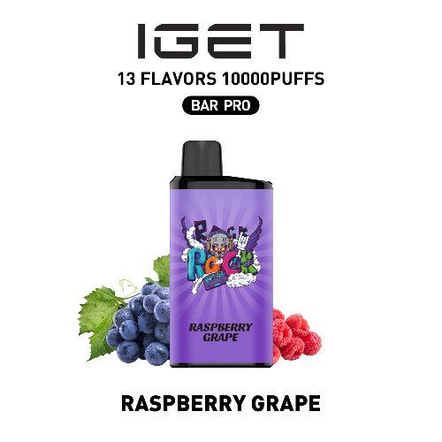 Buy Raspberry Grape – IGET BAR PRO - China Vapes Warehouse