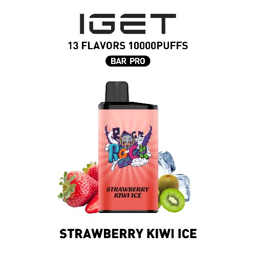Buy Strawberry Kiwi Ice – IGET BAR PRO 10k - China Vapes Warehouse